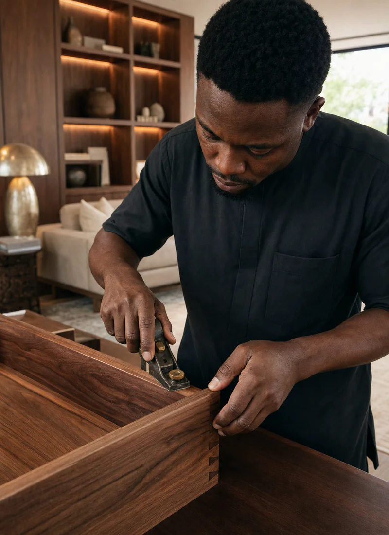 Bespoke joinery and carefully finished interior details